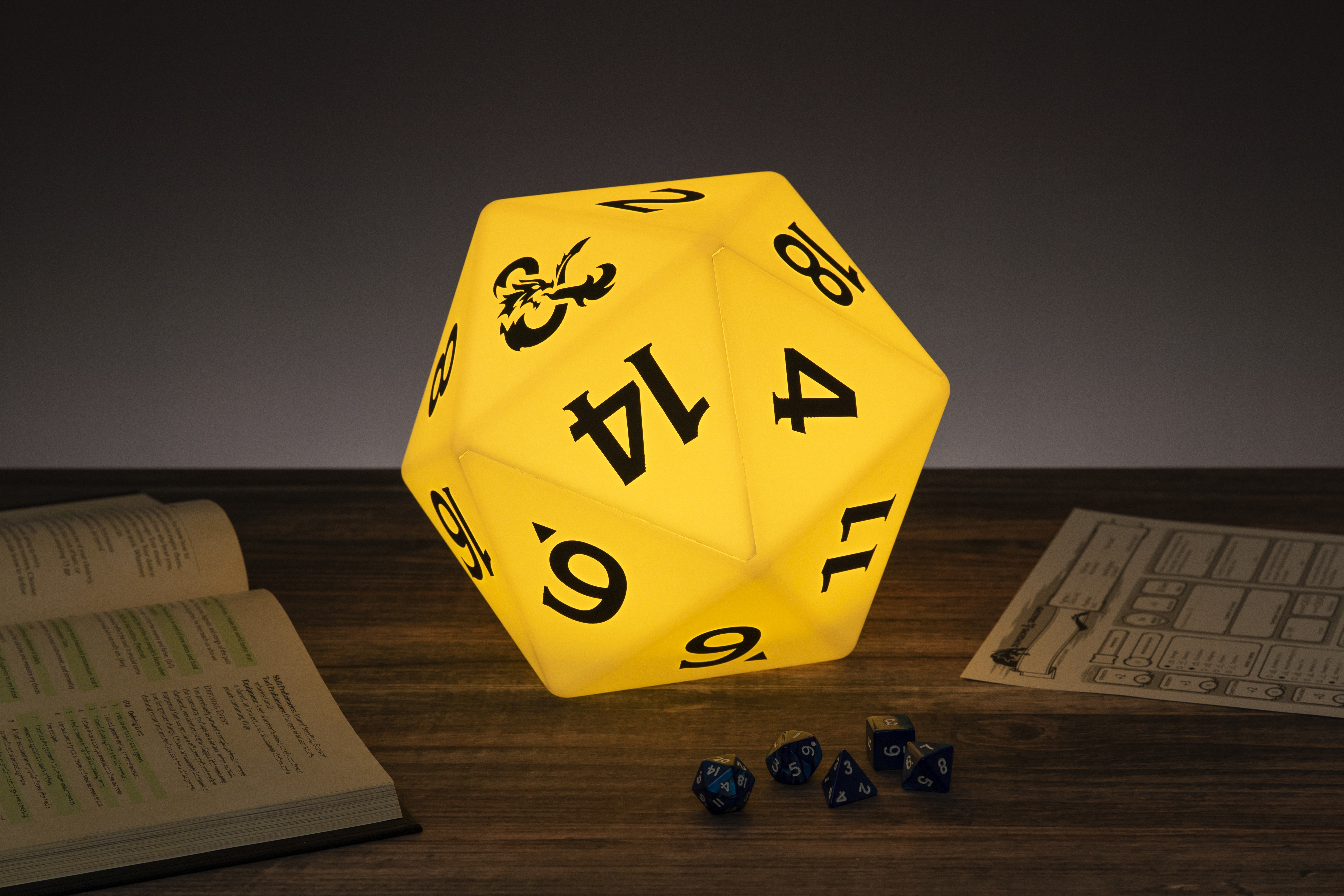 Paladone - Lumière d'ambiance D20 changeante de couleur - Alimentée par USB - Photo 9/10