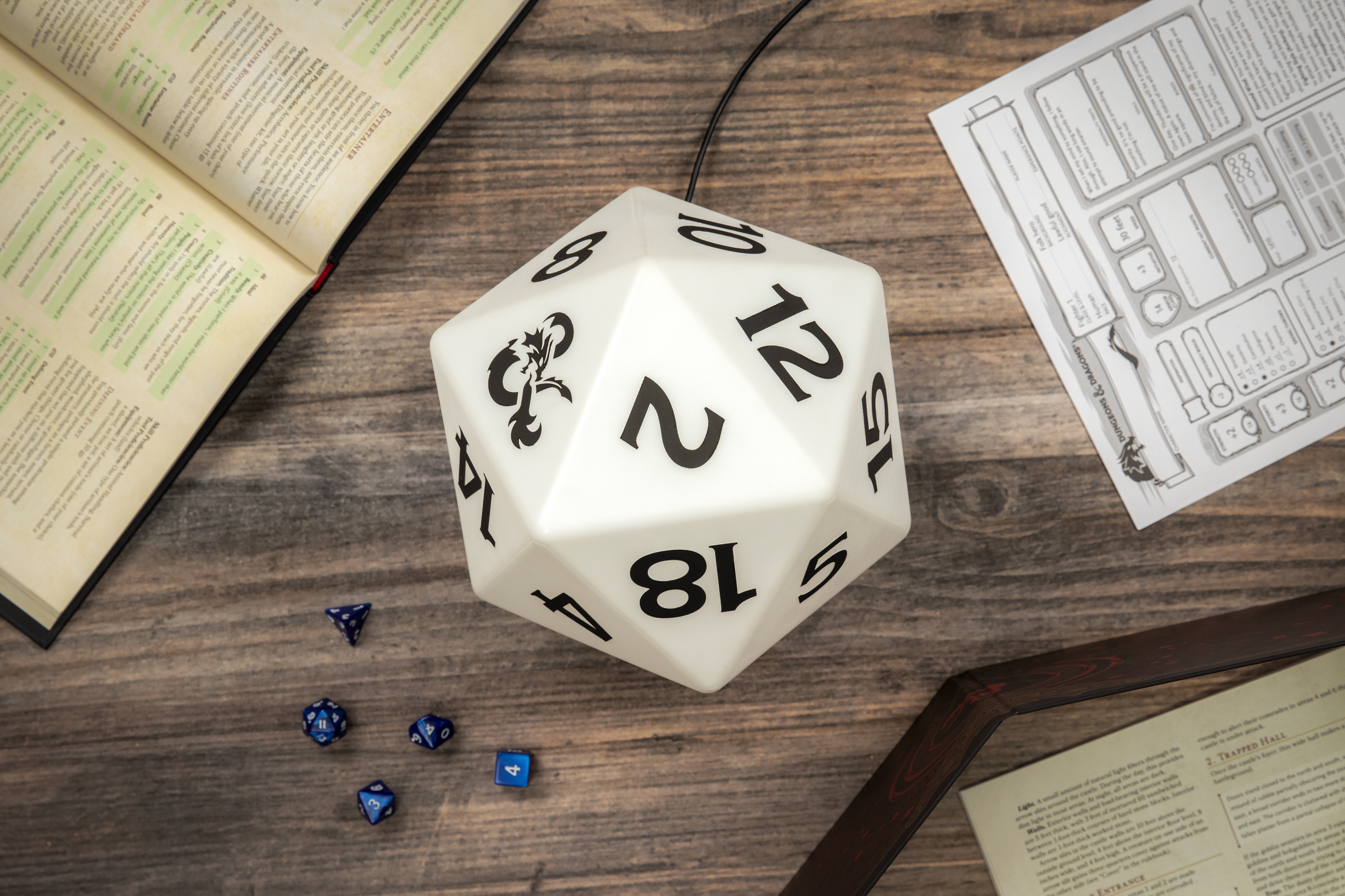 Paladone - Lumière d'ambiance D20 changeante de couleur - Alimentée par USB - Photo 7/10