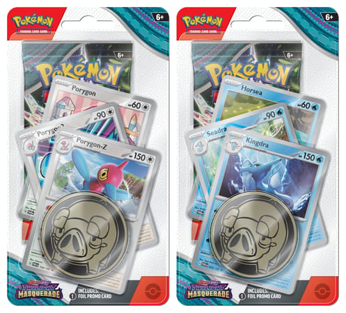 Pokémon TCG - Scarlet & Violet - Twilight Masquerade Premium Checklane Blister Porygon-Z or Kingdra (1x random blister)