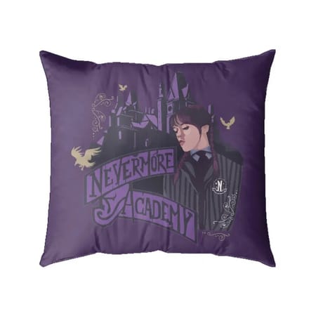 Wednesday - Pillow - Nevermore Logo