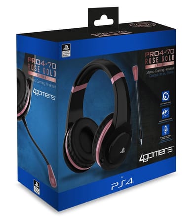 4Gamers - PRO4-70 PS4 Licensed Wired Stereo Gaming Headset Camo Abstract Black