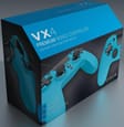 Gioteck - VX4 Blue Wired Controller for PS4 and PC Gamepad, Joystick  Motion and Vibration Support  Ergonomic design & Audio