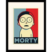 Rick And Morty - "Morty Campaign" Ingelijste Print 30x40cm