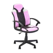 X-Rocker - Saturn Mid-Back Wheeled Office Chair Pink
