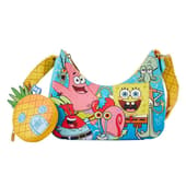 Loungefly: Nickelodeon - SpongeBob Squarepants - SpongeBob SquarePants Group Shot Crossbody Bag