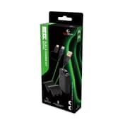 EgoGear - Câble de recharge tressé USB-C de 3m SCH10 Vert et Noi