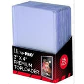 Ultra Pro - Standaard Kaartbeschermers - Toploader Transparent Super Clear Premium 25 Stuks (77 x 100 mm)