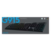 Logitech G915 Lightspeed Draadloze RGB Mechanisch Gamingtoetsenbord met GL Tactile Carbon - Azerty BE