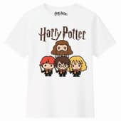 Harry Potter - T-Shirt Blanc Harry et ses amis - Fille 8A