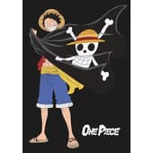 One Piece -  Couverture en polaire Drapeau à tête de mort (100x140cm)