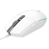 Logitech Souris de jeu sans fil G203 Lightsync Blanche