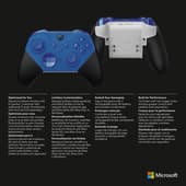 Xbox Elite Draadloze Controller Series 2 - Core Blauw voor Xbox Series X|S, Xbox One en Windows 10/11