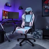 X-Rocker - Chaise de jeu Agility Sport eSport avec ajustement ergonomique Rose Bubblegum