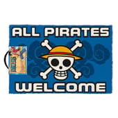 One Piece - Paillasson "All Pirates Welcome" 40x60cm