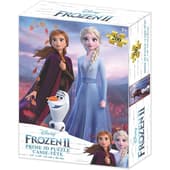 Disney - Frozen 2 Elsa, Anna en Olaf Puzzel 200 stk 46x31 cm