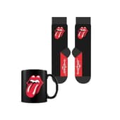 The Rolling Stones - "Lips" Gift Set met Mok 315ml en Paar Sokken EU 41-45