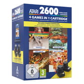 Atari 2600 - 4 Games in 1 Cartridge & CX30+ Paddle Controllers Bundle
