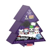 Funko Pocket Pop! Keychain 4-Pack: The Nightmare Before Christmas - Tree Holiday Box
