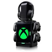 Numskull - Meuble de rangement lumineux inspiré du logo Xbox pour gamer pour 4 manettes - 10 jeux - 1 casque