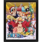 One Piece - "Equipage Chapeau de Paille" Cadre 3D Lenticulaire 2