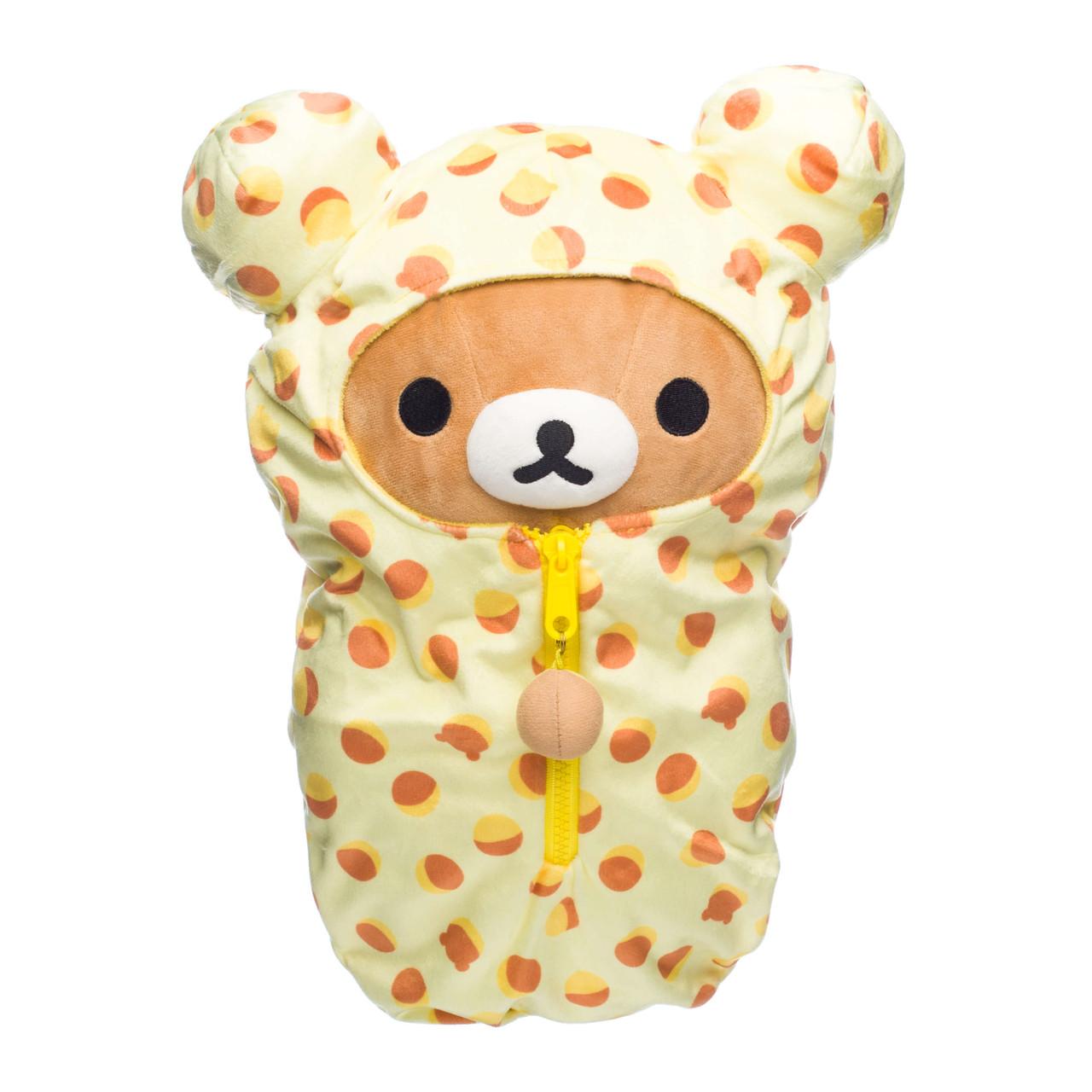 Rilakkuma - Peluche \"Sac de couchage à motifs\" Medium 38cm