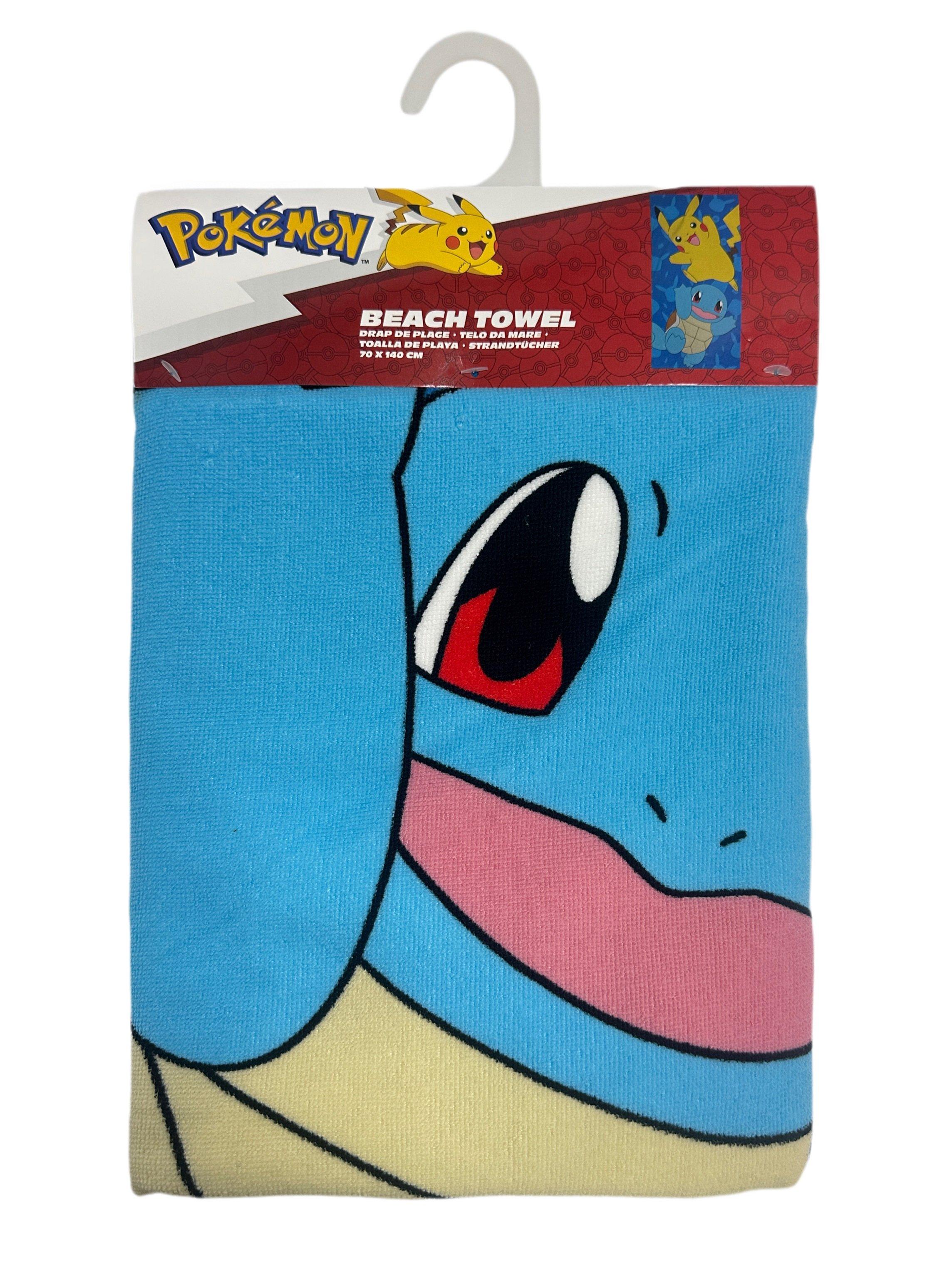 Pokémon - Serviette de plage en microfibre Pikachu et Carapuce (140x70cm)