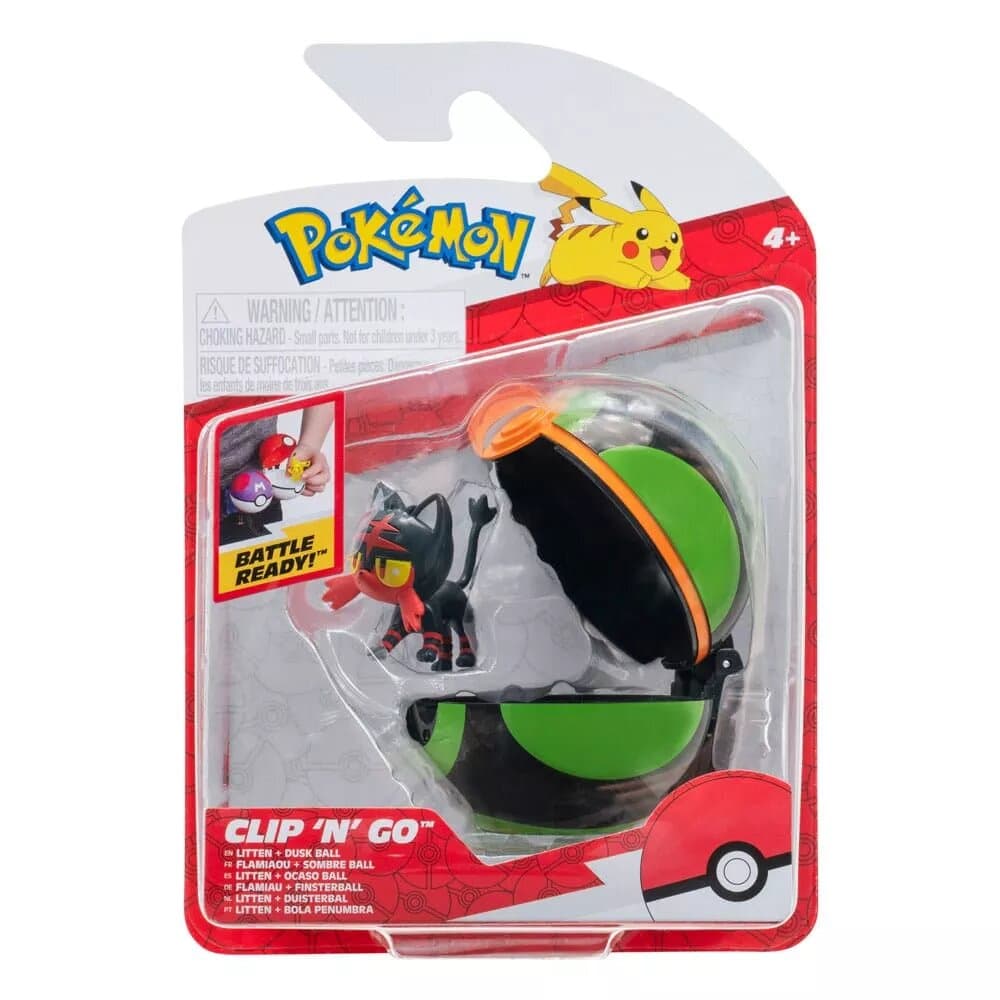 Pokémon - Clip\'n\'Go - Flamiaou et Sombre Ball 5cm