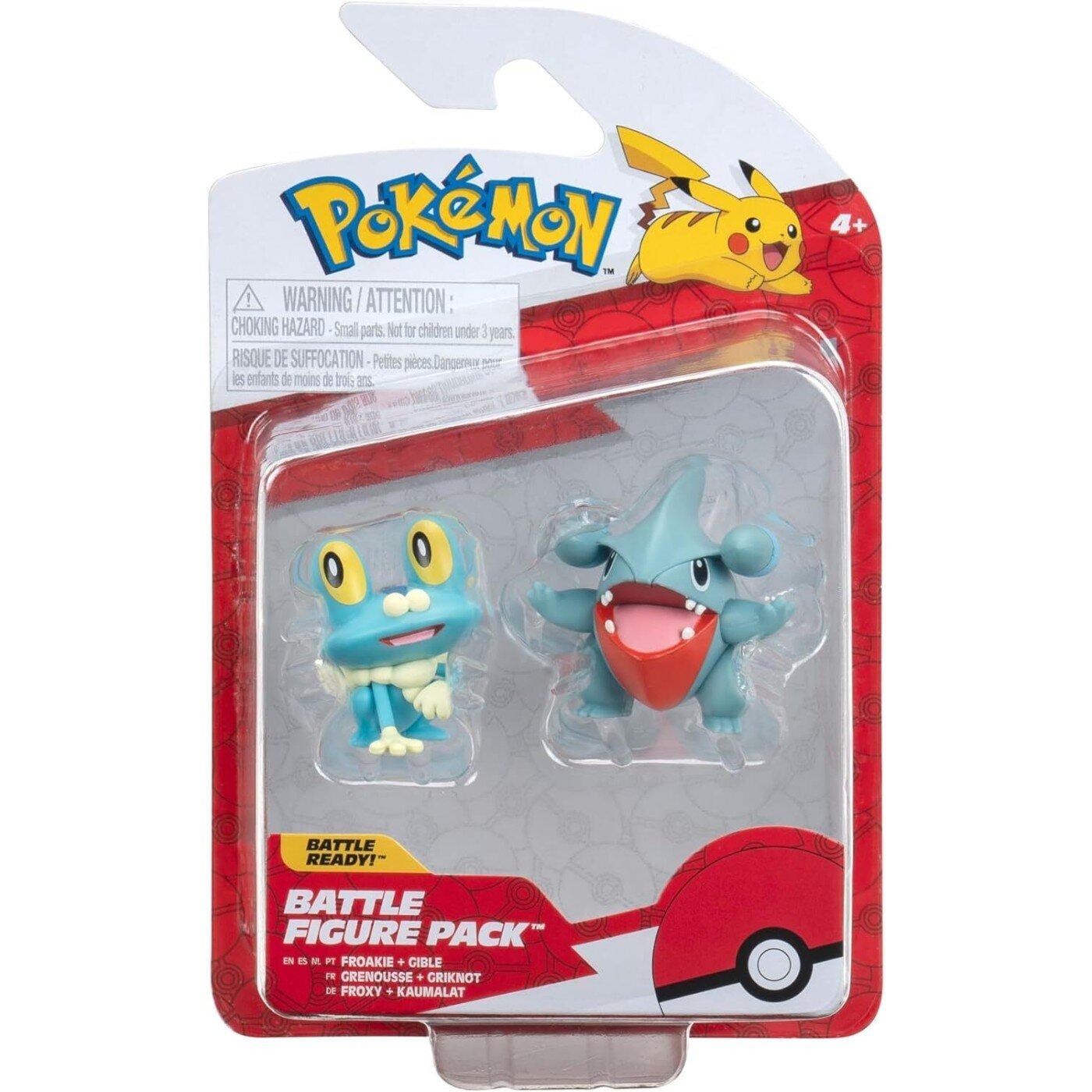 Pokémon - Battle Figure - Pack Grenousse et Griknot 5cm