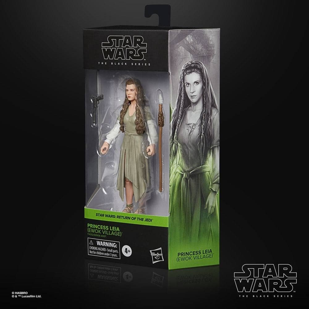 Star Wars The Black Series - Figurine d\'action de la princesse Leia (Village Ewok) 15cm