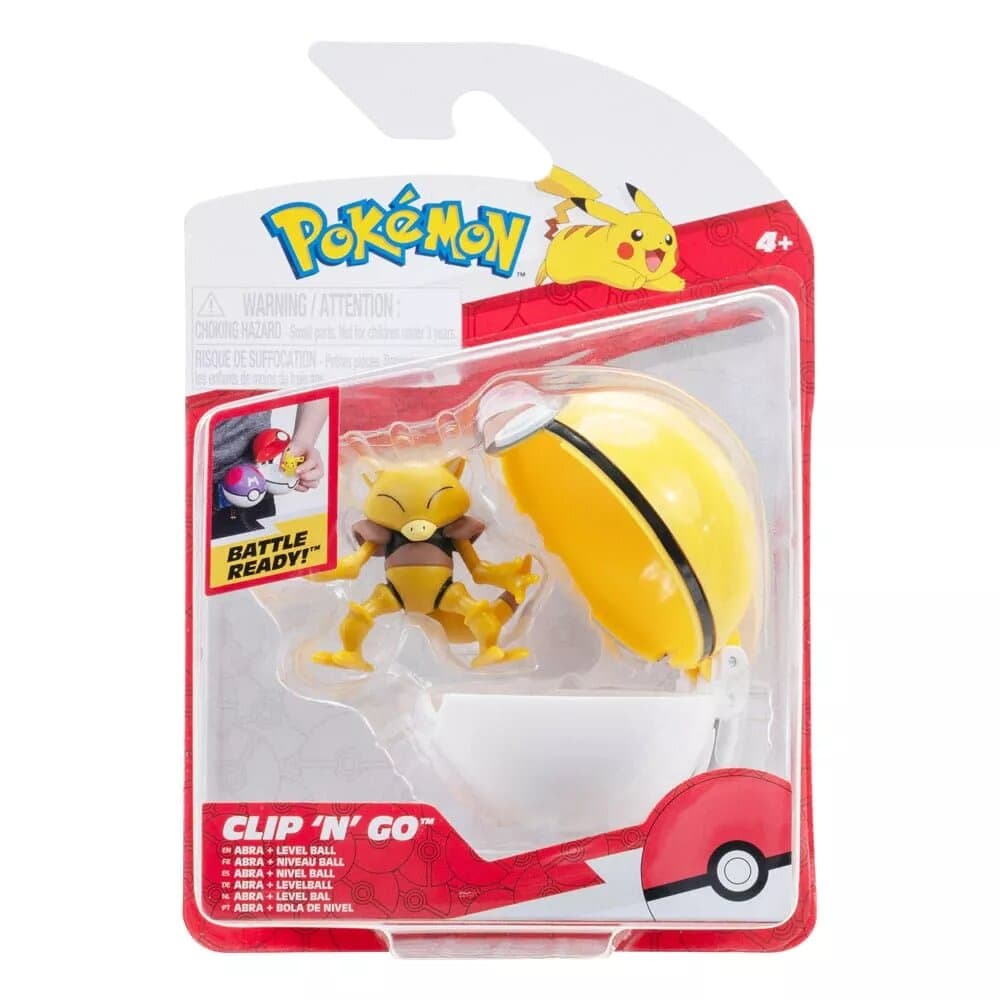 Pokémon - Clip\'n\'Go - Abra et Niveau Ball 5cm