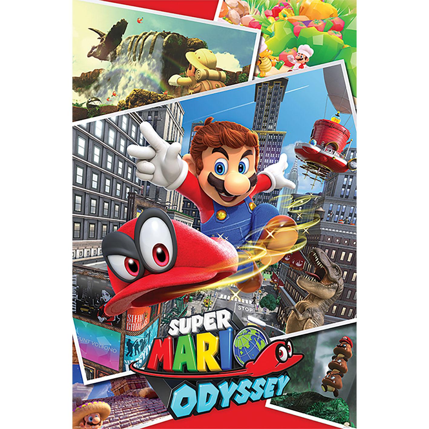 PL 24 - Super Mario Odyssey (Collage) - Maxi Poster 91x61cm