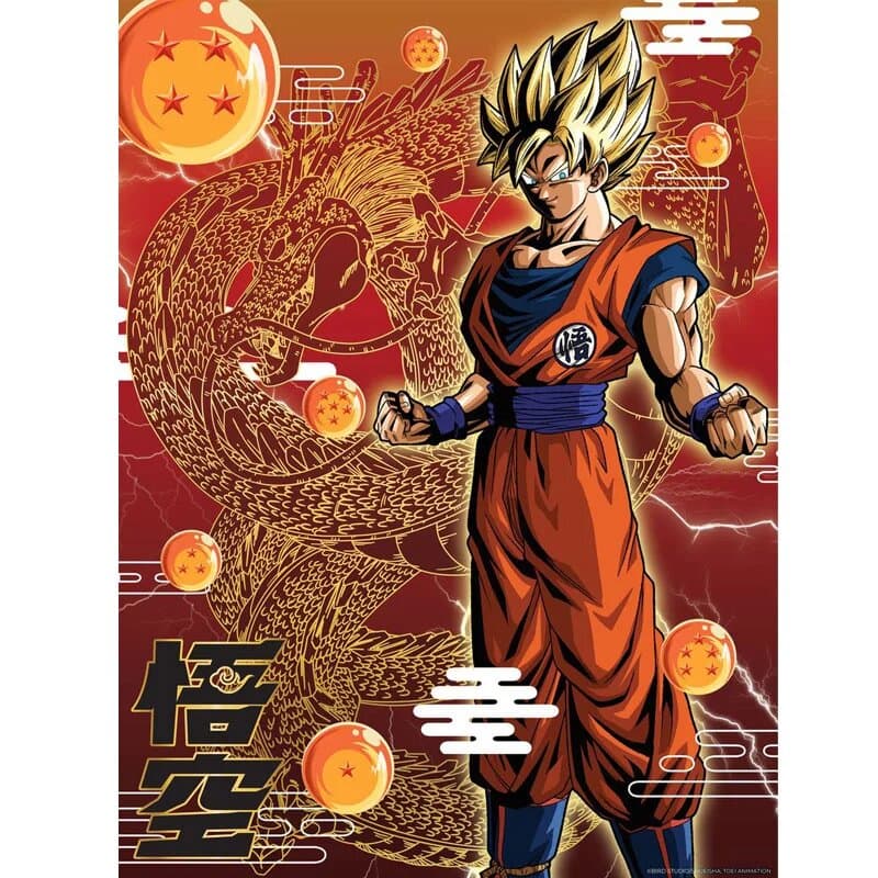 Cartoon Kingdom - Golden Poster - Dragon Ball Super \"Super Saiyan Son Goku\" 40x31cm