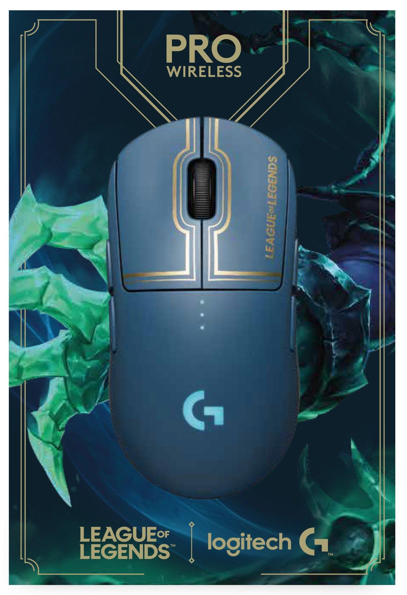 Logitech G PRO Draadloze Lightspeed Gaming-muis League of Legends Editie voor PC, Mac en Mobile (Android)