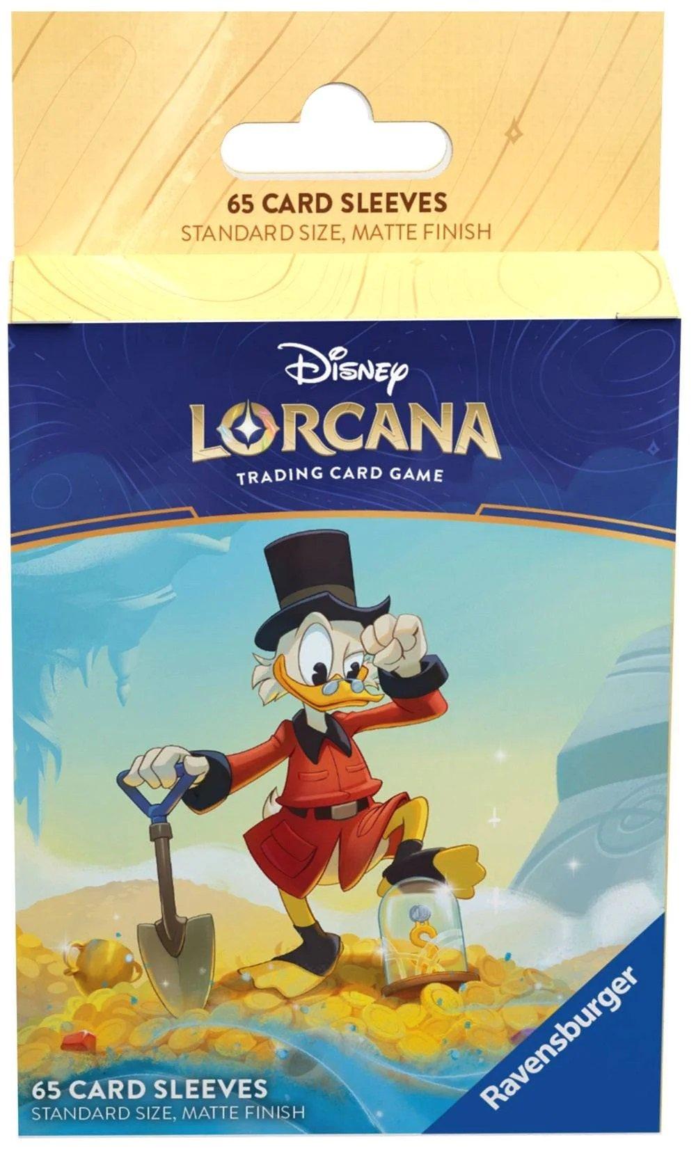 Disney Lorcana JCC : Les Terres d\'Encres - Pack de 65 Protèges-cartes Balthazar Picsou