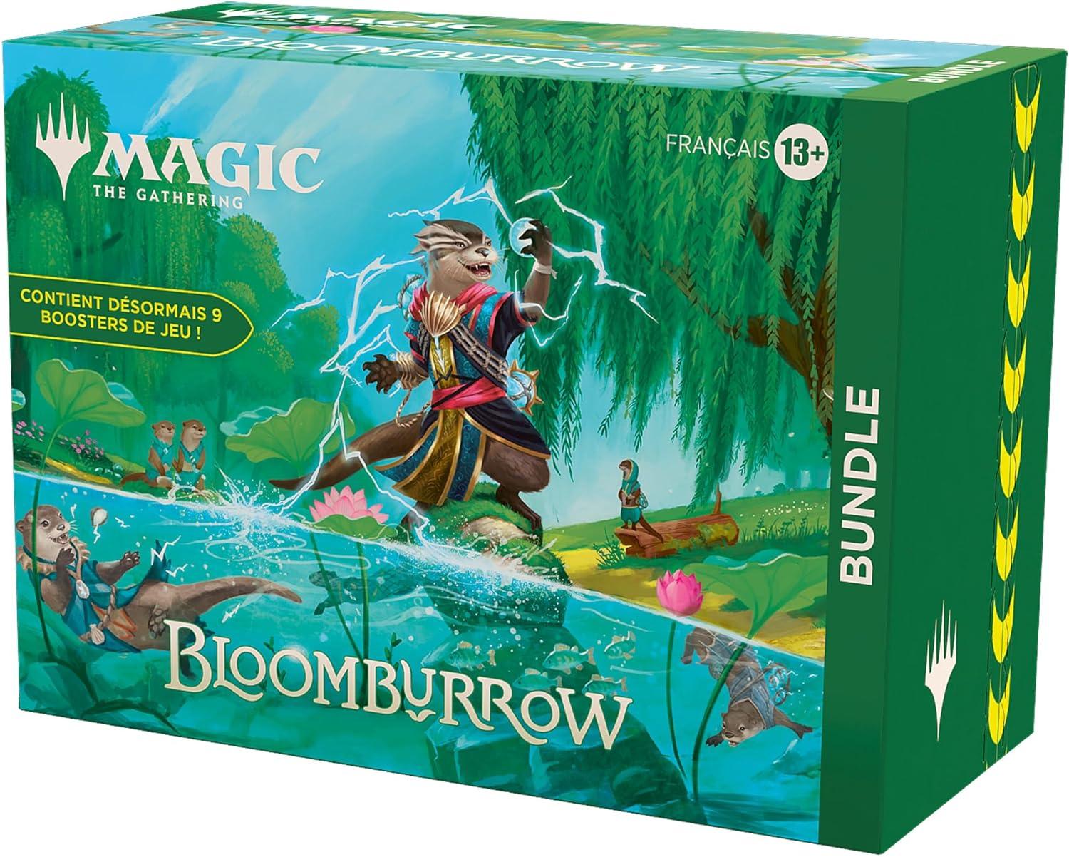 Magic: The Gathering - Bundle Bloomburrow (9 boosters de Jeu, 30 cartes de terrain et accessoires) - FR