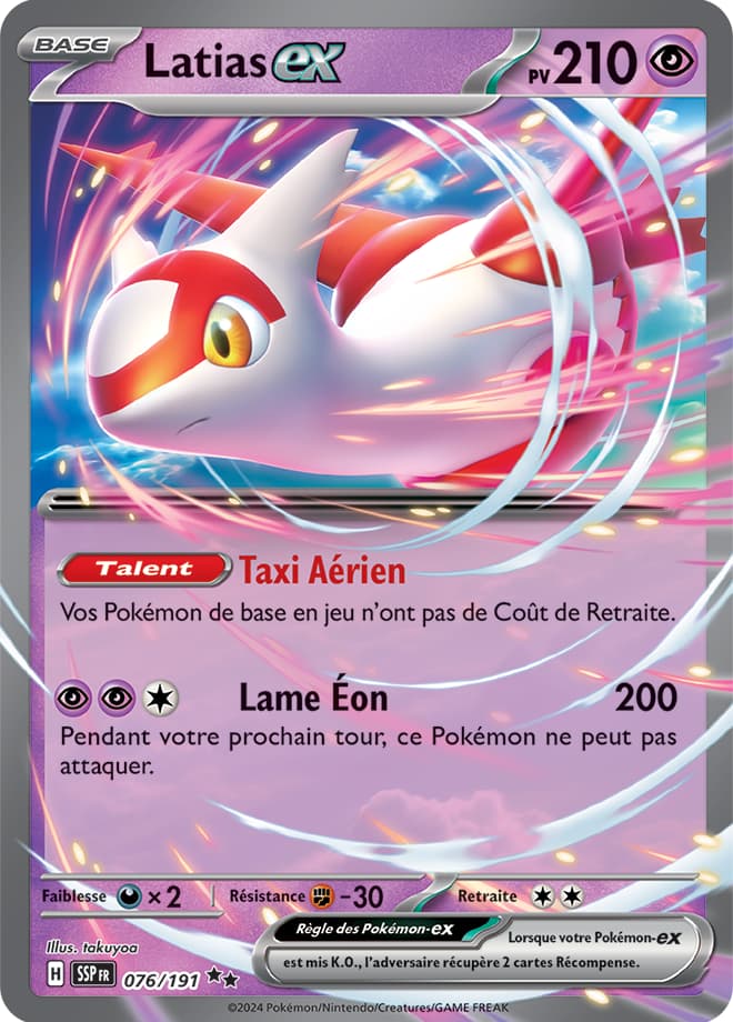 Latias ex 076 Ecarlate & Violet Etincelles Déferlantes EV08