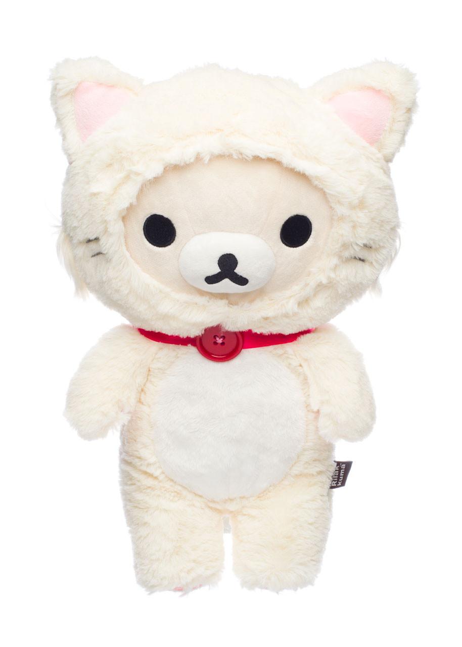 Korilakkuma - Peluche \"Costume Chat Blanc\" Medium 34cm