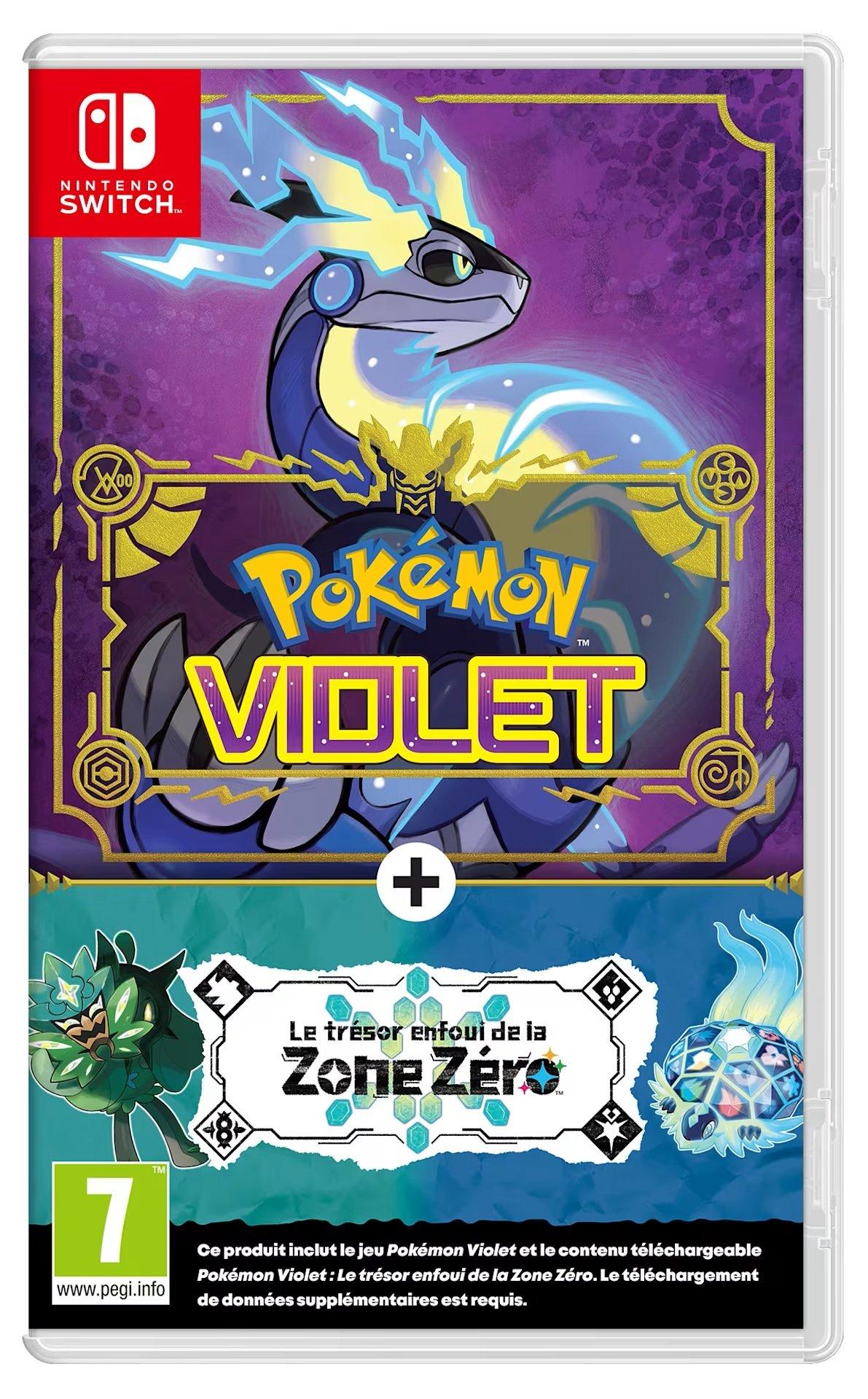 Pokémon Violet + Pass d\'extension Le trésor enfoui de la Zone Zéro - Nintendo Switch