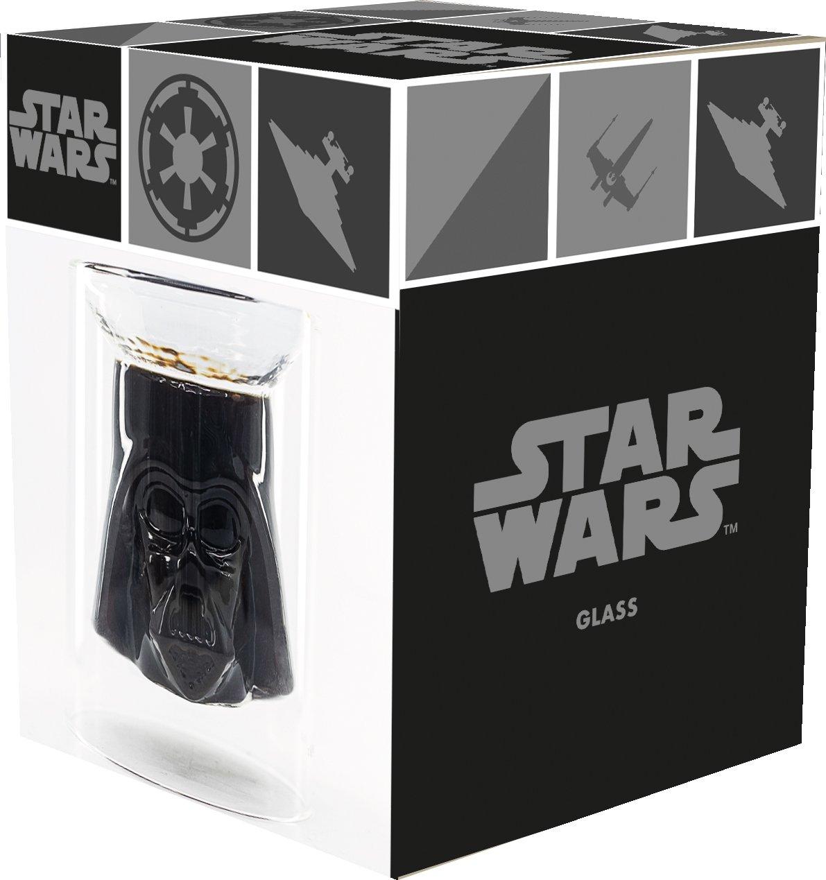 Star Wars - Gobelet en verre 3D Casque de Darth Vader - 215ml