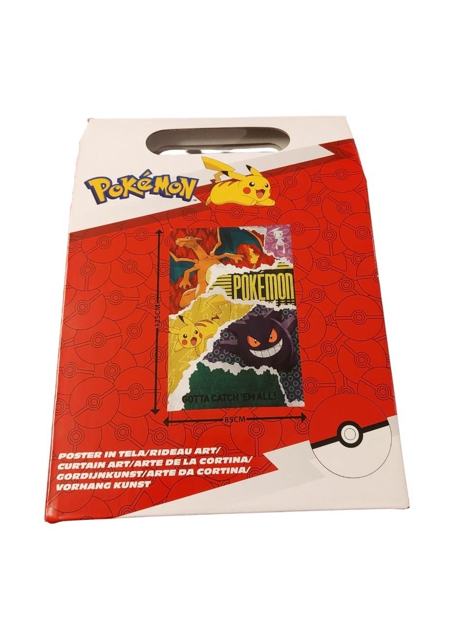 Pokémon - Poster Tissu Pikachu et Evoli 125x85cm