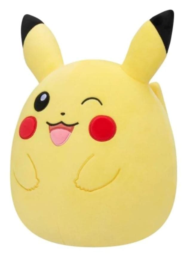 Pokémon - Squishmallow Vague 3 - Grande peluche Pikachu Clin d\'Oeil 35cm