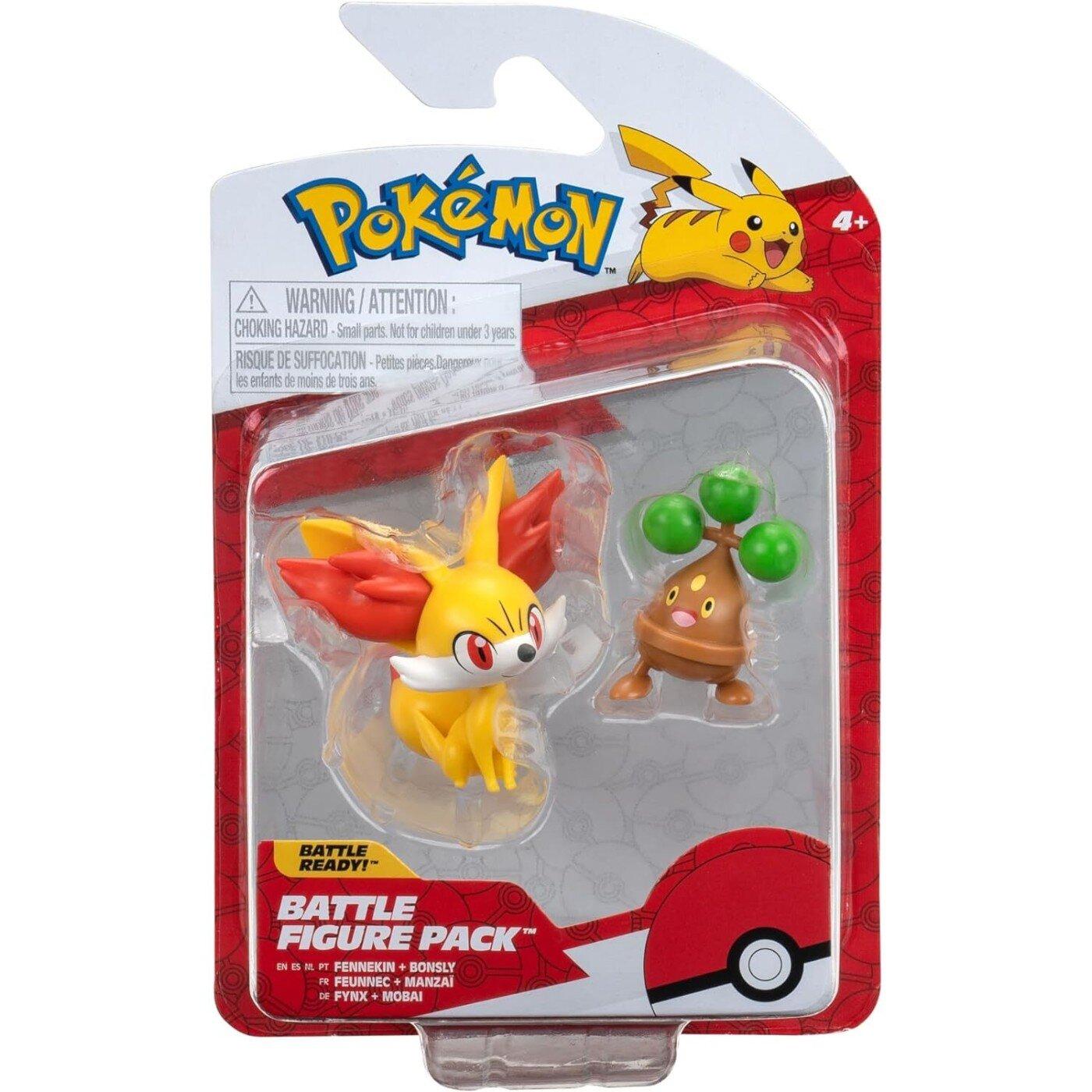 Pokémon - Battle Figure - Pack Feunnec et Manzaï 5cm