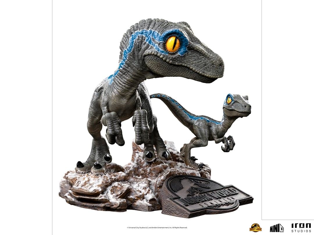 Iron Studios - MiniCo - Jurassic Wolrd: Dominion - Blue and Beta Statue 15cm