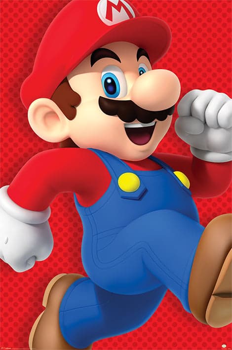 Super Mario - Run Mario Maxi Poster
